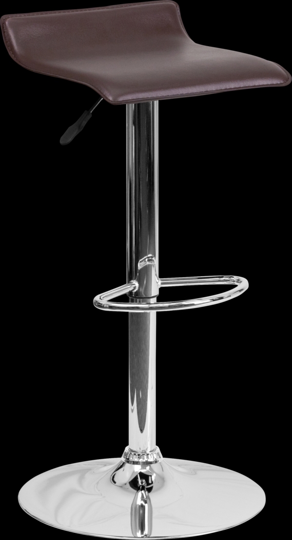 Salix Brown Adjustable Swivel Barstool - Thumbnail - Image 1