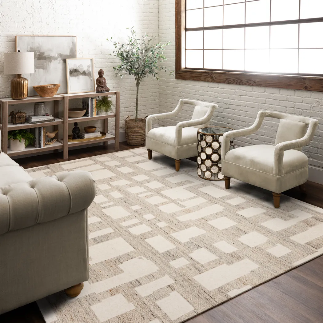 Sallan Beige 5'3 x 7'10 Rug - Thumbnail - Image 3