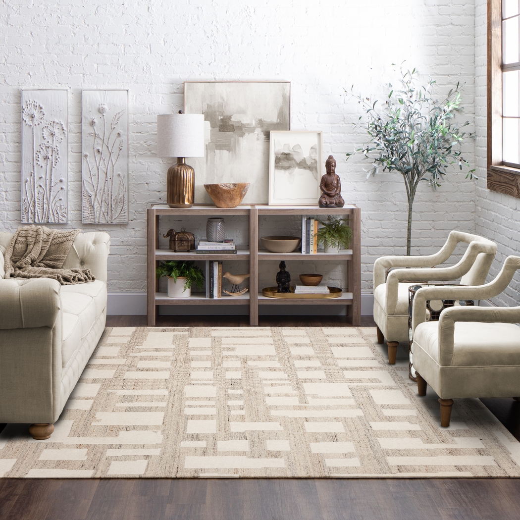 Sallan Beige 8' x 10' Rug - Thumbnail - Image 2