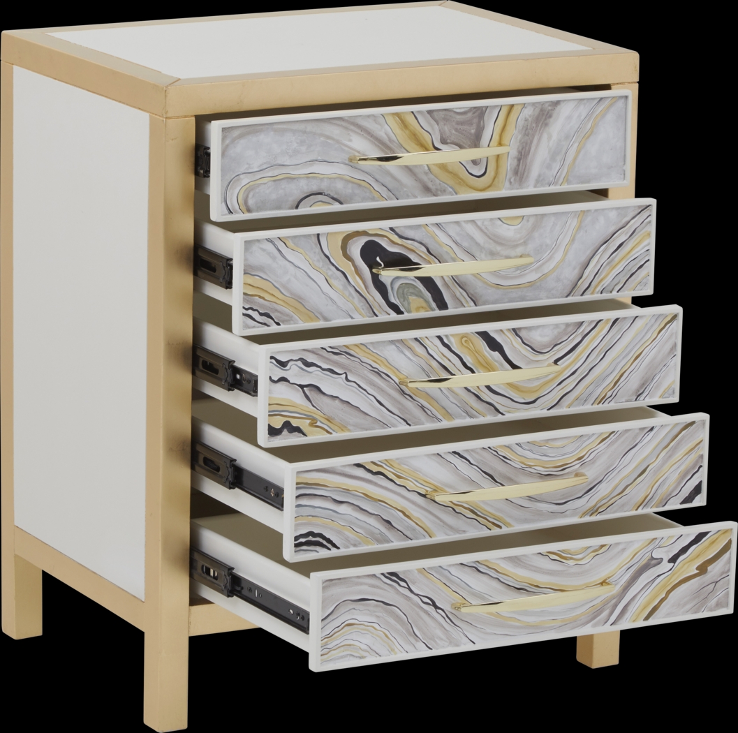 Sallee White Accent Cabinet - Thumbnail - Image 4