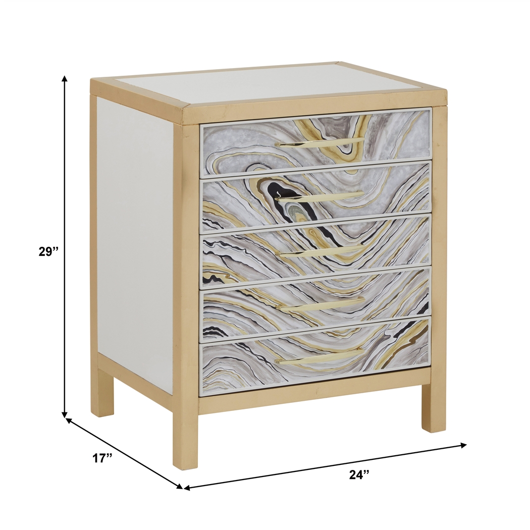 Sallee White Accent Cabinet - Thumbnail - Image 9