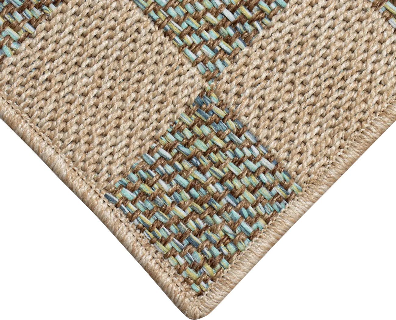Salow Blue 5'3 x 7'3 Indoor/Outdoor Rug - Thumbnail - Image 3