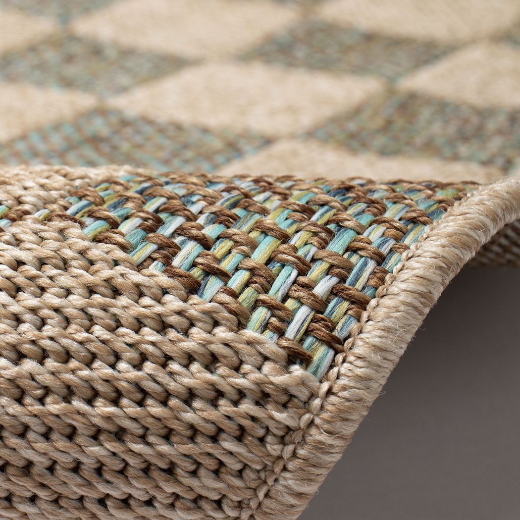 Salow Blue 7'10 x 9'10 Indoor/Outdoor Rug - Thumbnail - Image 6