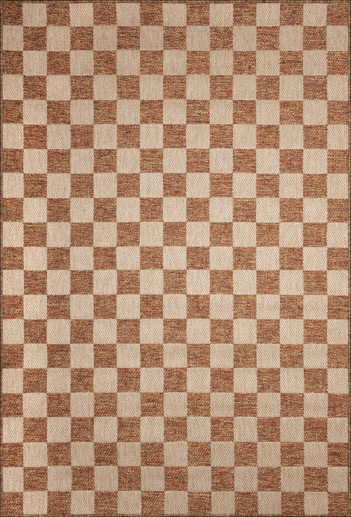 Salow Rust 7'10 x 9'10 Indoor/Outdoor Rug - Thumbnail - Image 1