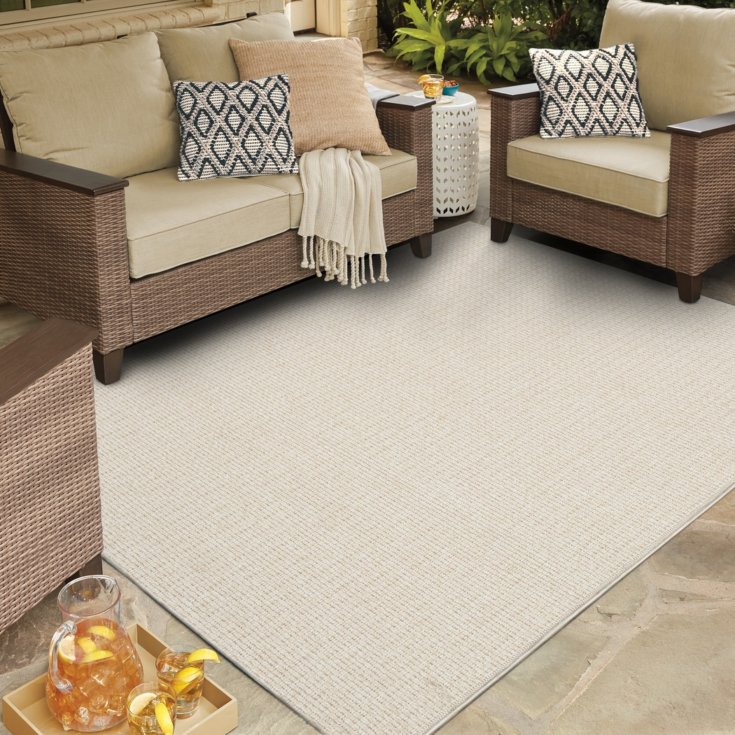 Salt Life Buxlam Bay Cream 7'10 x 10' Indoor/Outdoor Rug - Thumbnail - Image 2