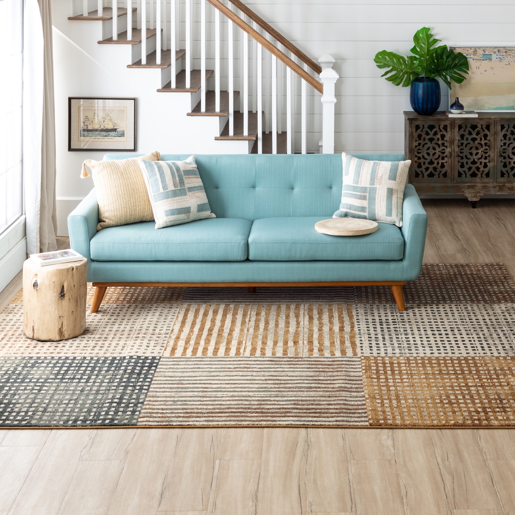 Salt Life Palm Pier Gray 8' x 10' Rug - Thumbnail - Image 2