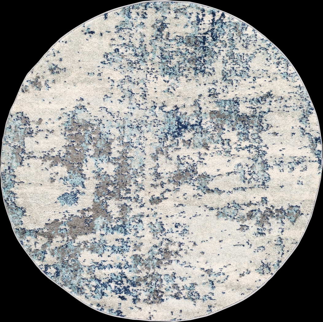 Saltwood I Blue 5'3 Round Rug - Thumbnail - Image 1