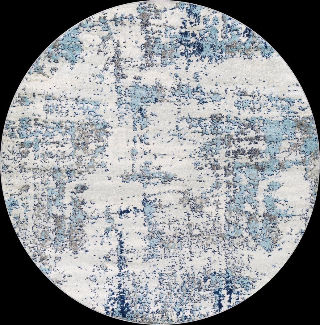 Saltwood I Blue 7'10 Round Rug - Thumbnail - Image 1