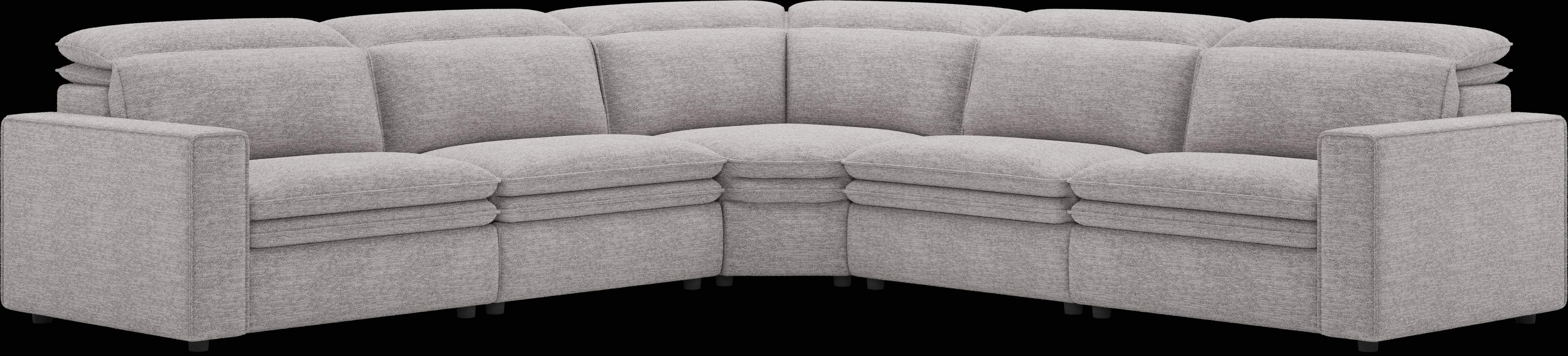 Salvator Street Gray 5 Pc Dual Power Reclining Sectional - Thumbnail - Image 3