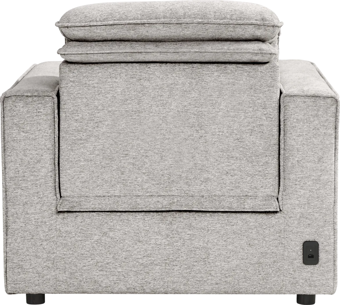 Salvator Street Gray Dual Power Recliner - Thumbnail - Image 3