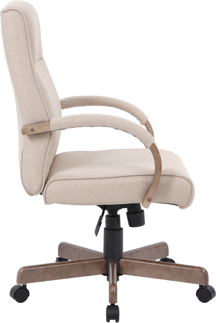 Salzedo Beige Office Chair - Thumbnail - Image 2