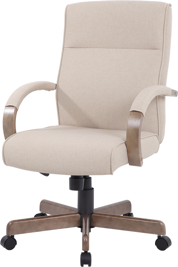Salzedo Beige Office Chair - Thumbnail - Image 4