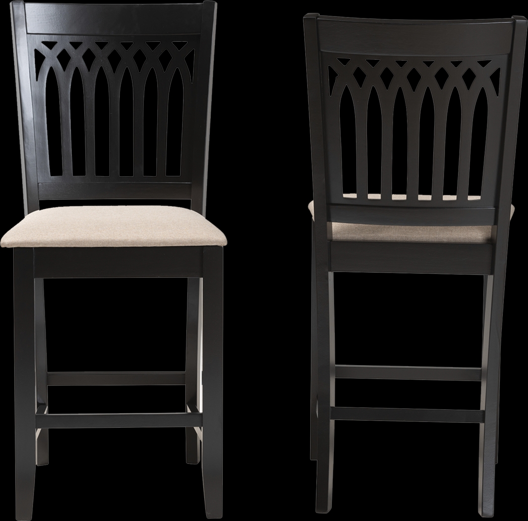 Salzedo Brown Counter Stool, Set of 2 - Thumbnail - Image 4