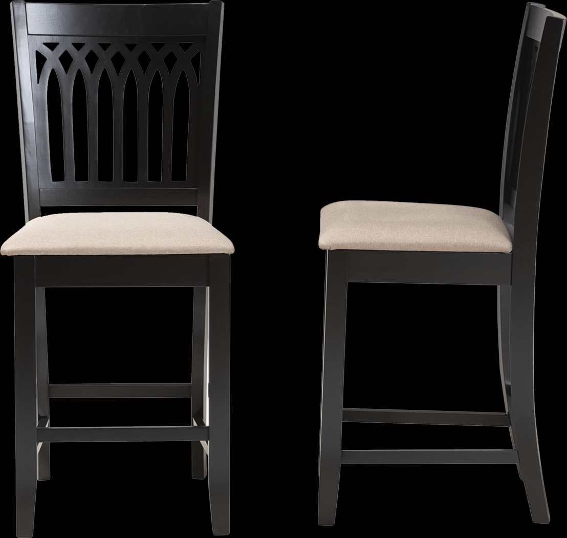 Salzedo Brown Counter Stool, Set of 2 - Thumbnail - Image 5