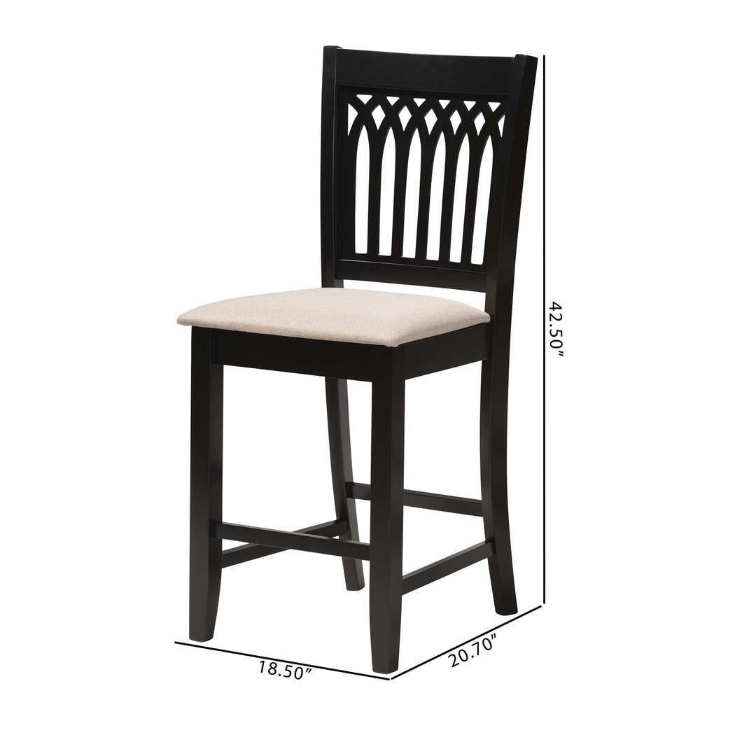 Salzedo Brown Counter Stool, Set of 2 - Thumbnail - Image 9