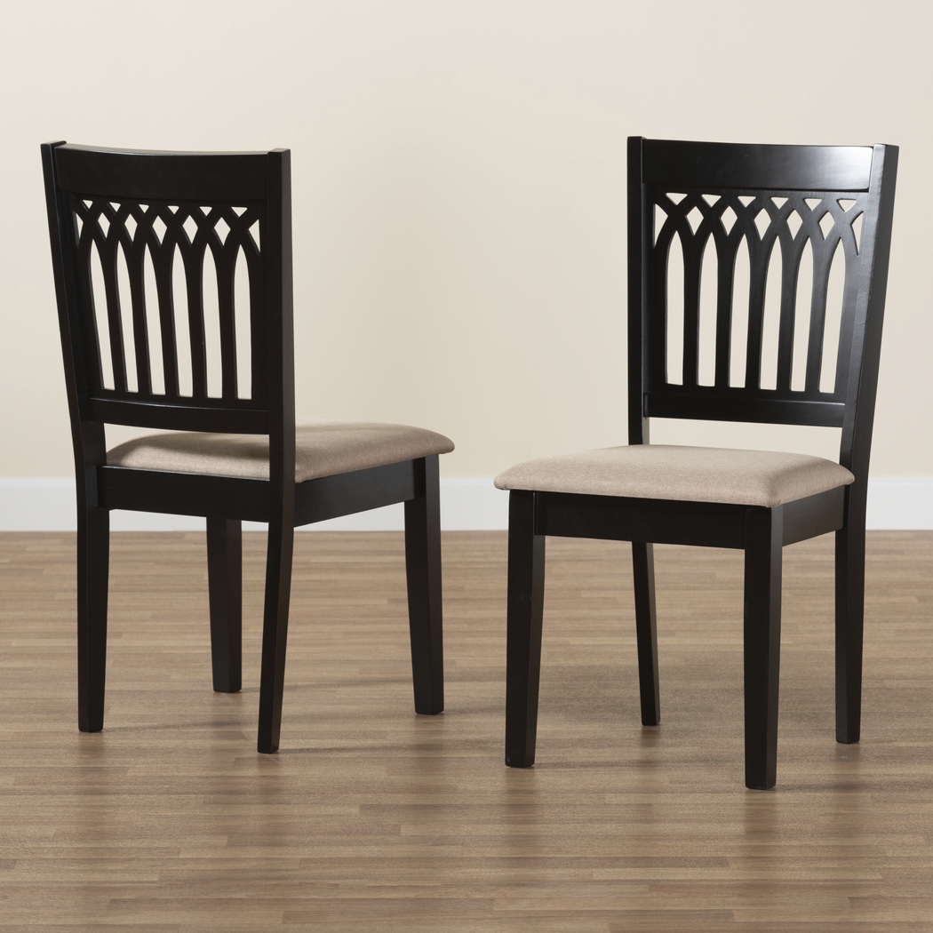 Salzedo Brown Dining Chair, Set of 2 - Thumbnail - Image 3