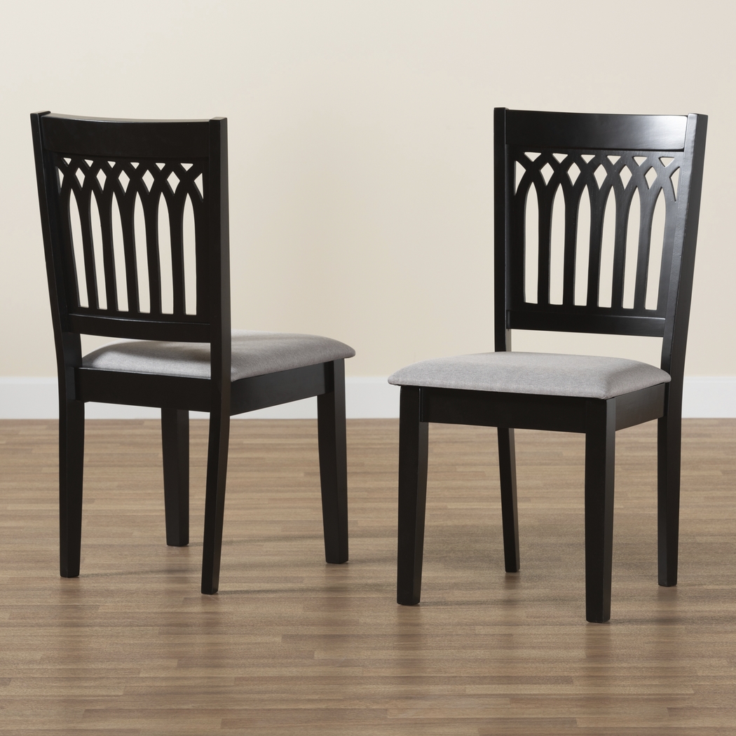 Salzedo Dark Brown Dining Chair, Set of 2 - Thumbnail - Image 3