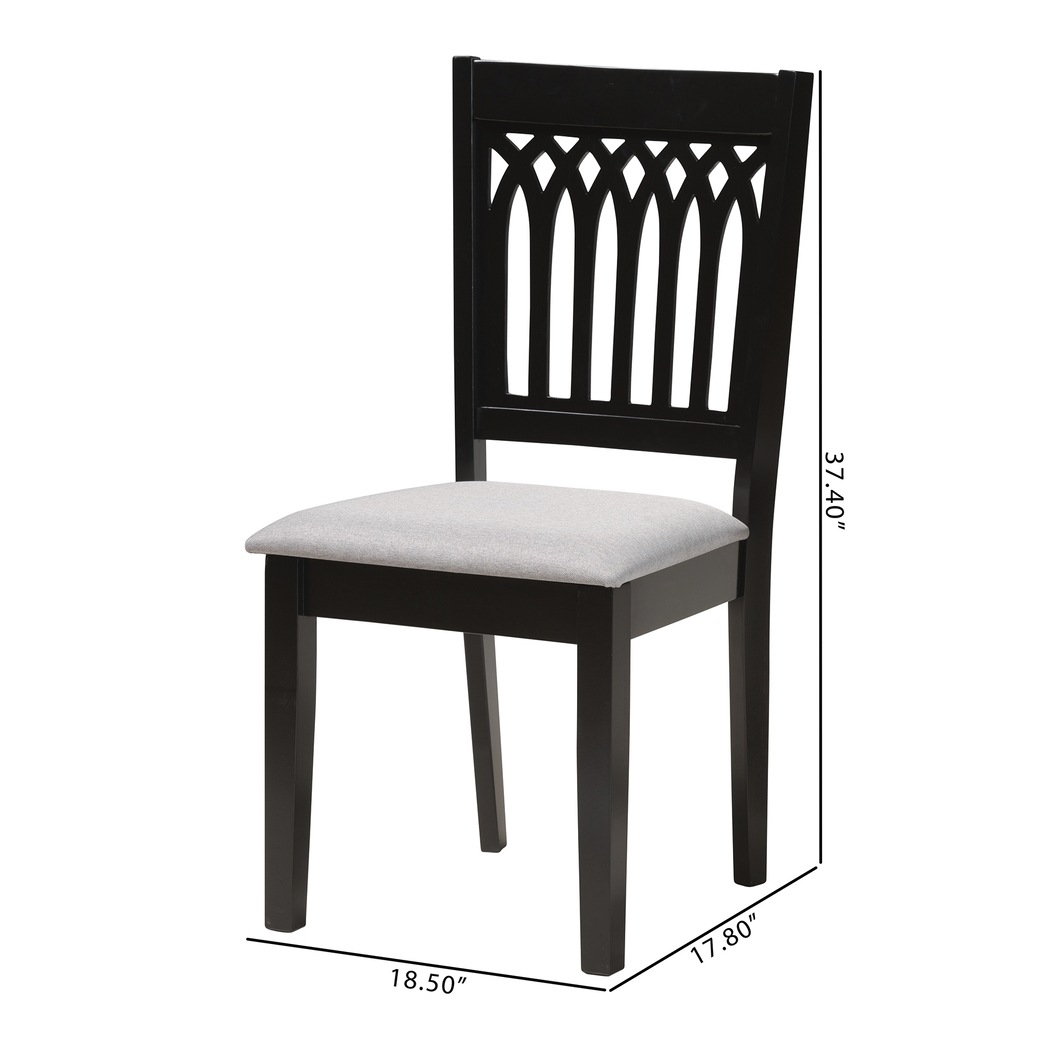 Salzedo Dark Brown Dining Chair, Set of 2 - Thumbnail - Image 9