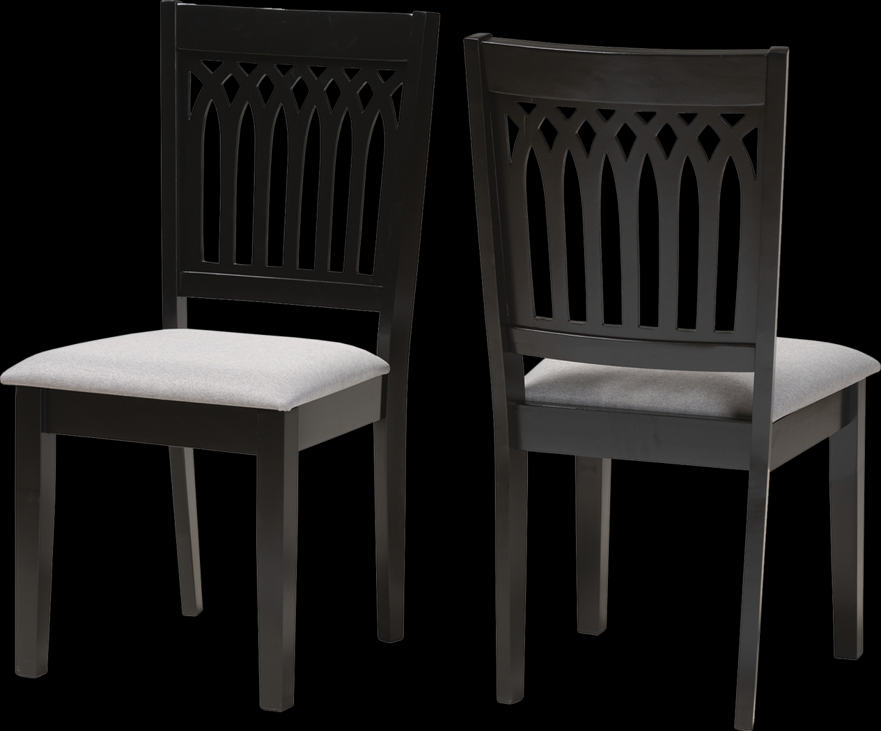 Salzedo Dark Brown Dining Chair, Set of 2 - Thumbnail - Image 1