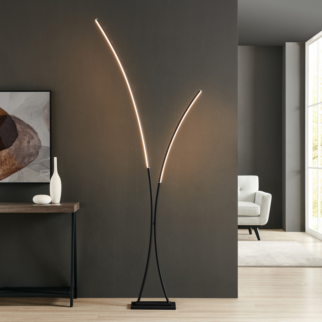 Salzedo Isle Black Floor Lamp - Thumbnail - Image 2
