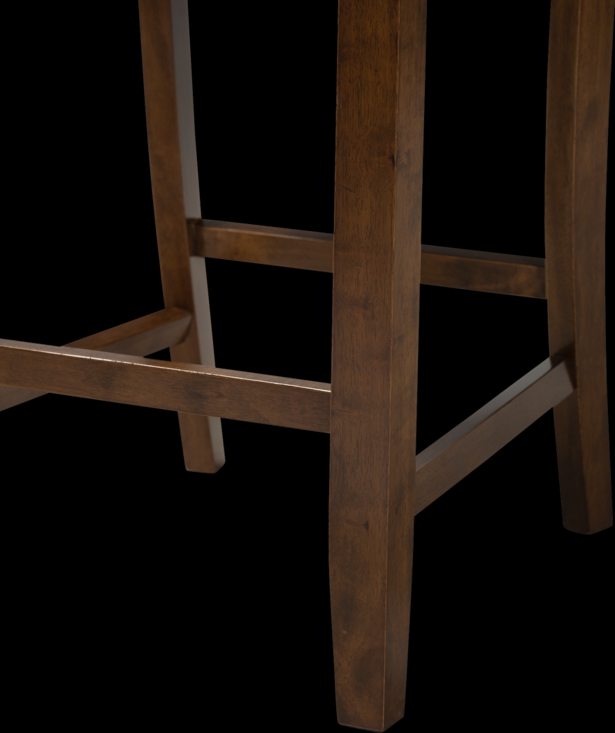 Salzedo Walnut Brown Counter Stool, Set of 2 - Thumbnail - Image 7