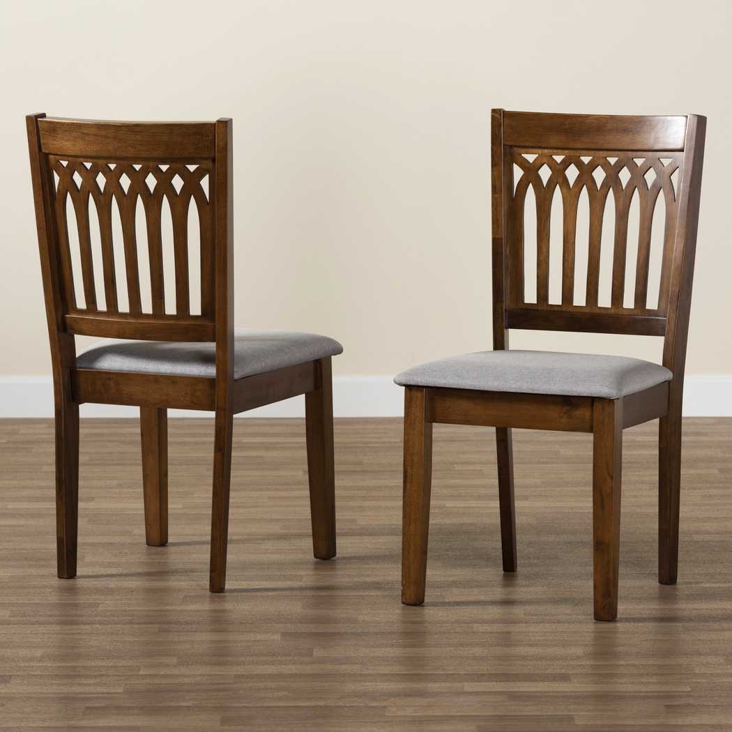 Salzedo Walnut Brown Dining Chair, Set of 2 - Thumbnail - Image 3