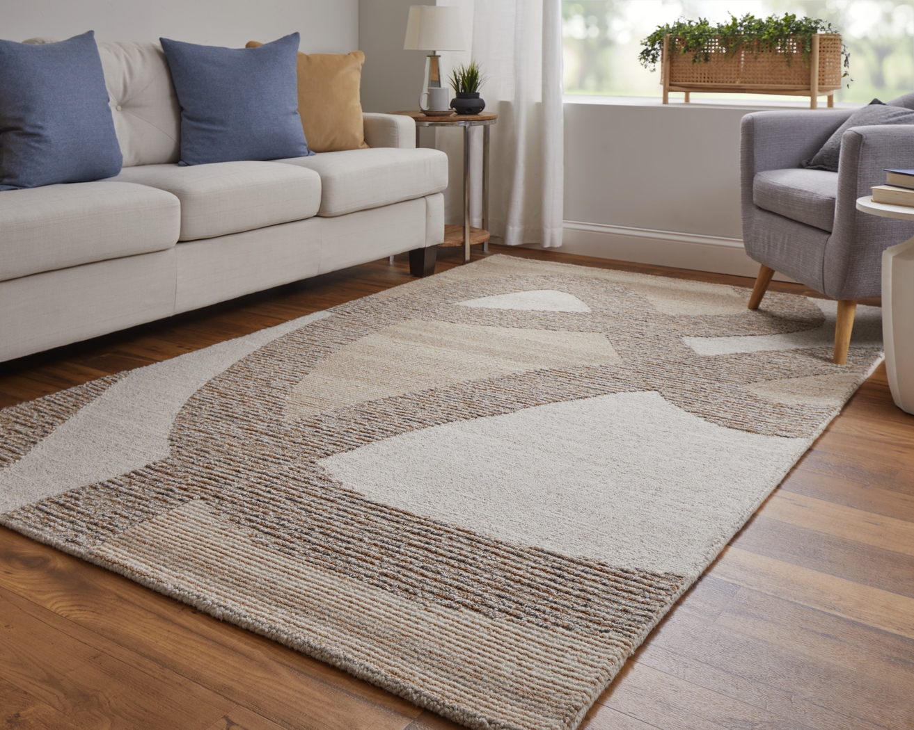 Sama Tan 8' x 10' Rug - Thumbnail - Image 2