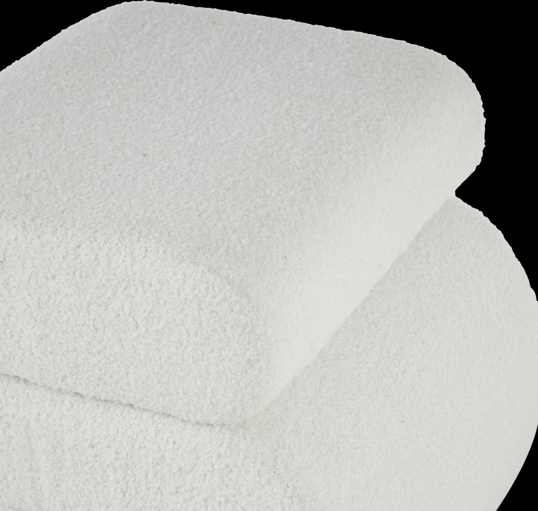 Samace White Ottoman - Thumbnail - Image 4