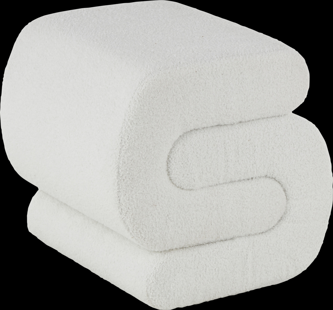 Samace White Ottoman - Thumbnail - Image 5
