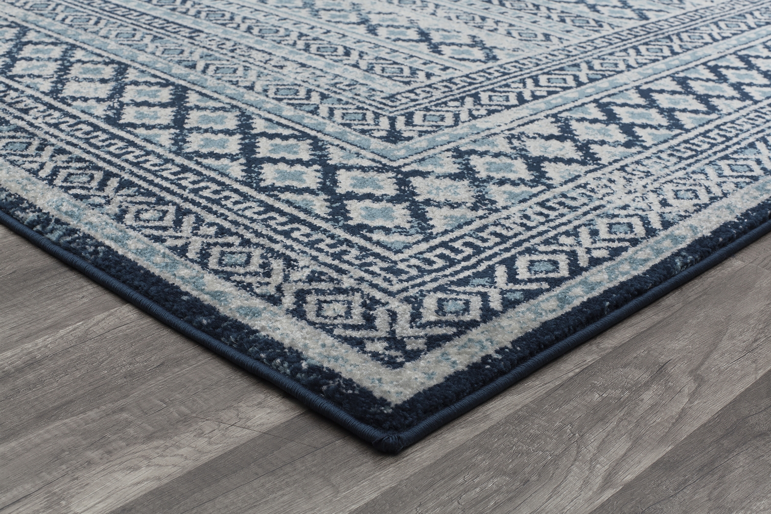 Samarbir Navy 5' x 7' Rug - Thumbnail - Image 3
