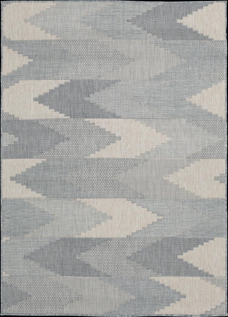 Samayah Gray 5' x 7'3 Indoor/Outdoor Rug - Thumbnail - Image 1