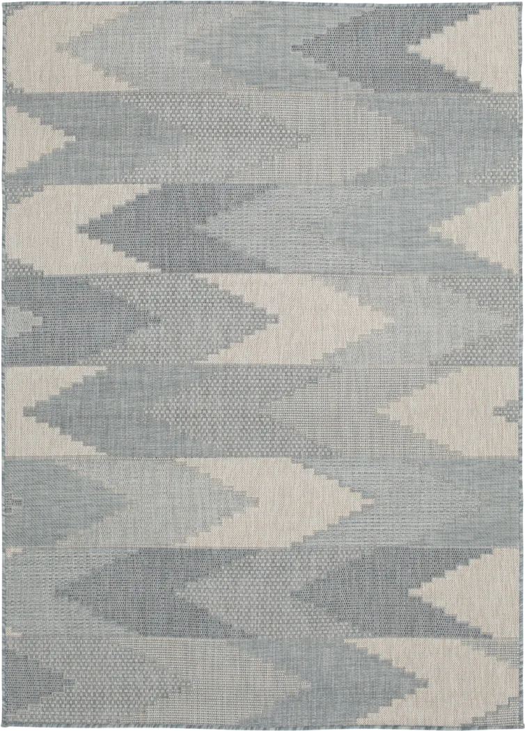 Samayah Gray 6'6 x 9'6 Indoor/Outdoor Rug - Thumbnail - Image 1