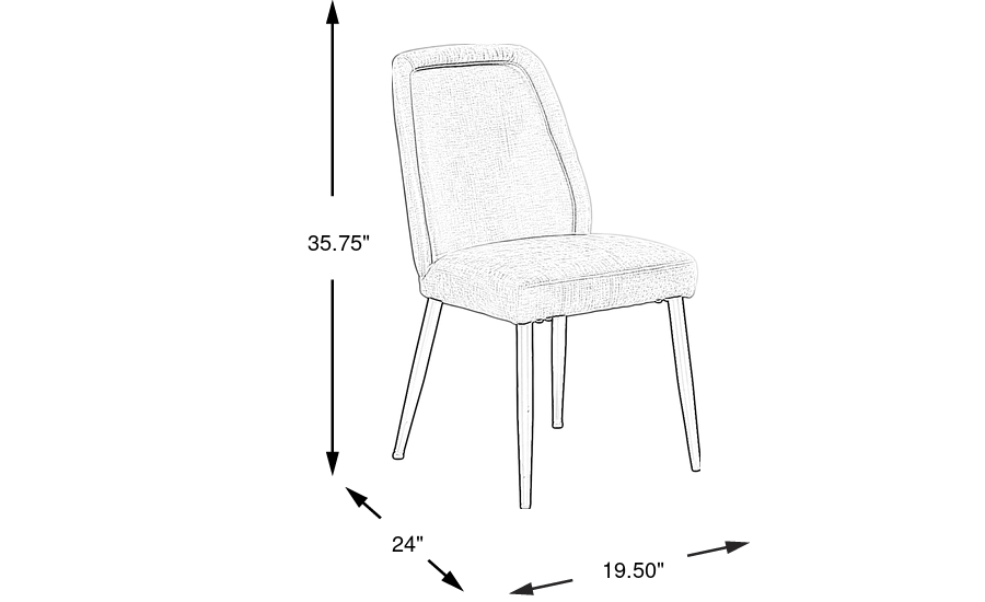 Dimension Image. Please refer to the Dimension Tab on this page for dimension details.