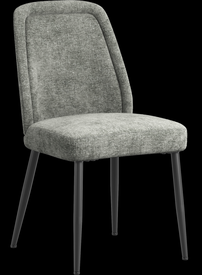 Grayhill White 5 Pc Dining Room with Sambuca Charcoal Chairs - Thumbnail - Image 6