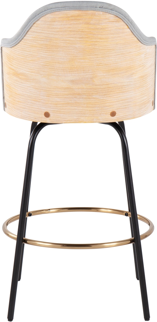 Samdin Gray Counter Height Stool, Set of 2 - Thumbnail - Image 5