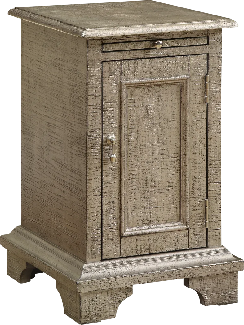 Samira Golden Beige Chairside Table - Thumbnail - Image 1