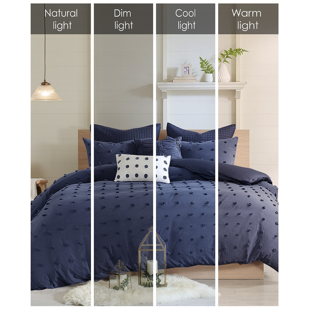 Samorar 7 Pc Blue King/California King Comforter Set - Thumbnail - Image 14