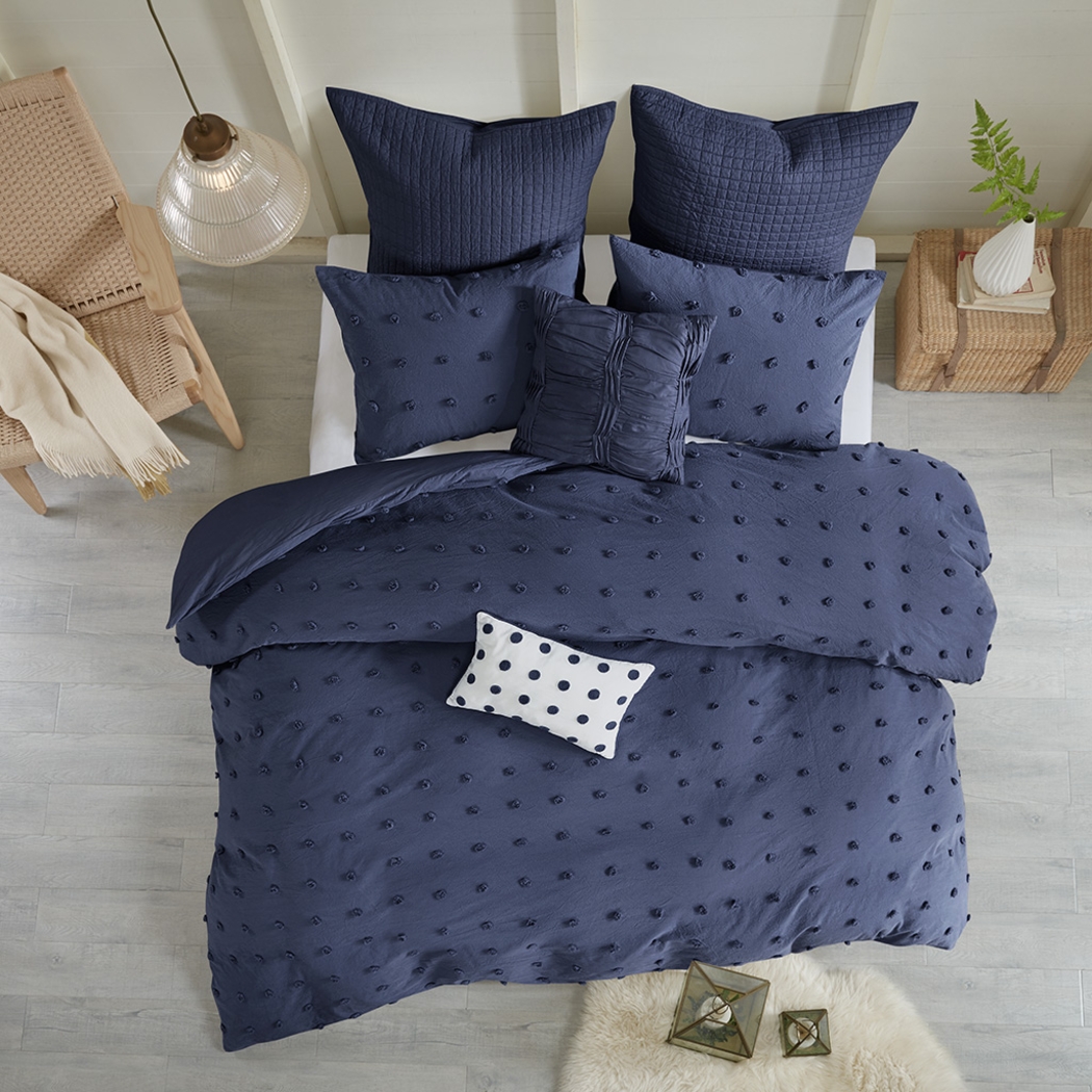 Samorar 7 Pc Blue King/California King Comforter Set - Thumbnail - Image 16