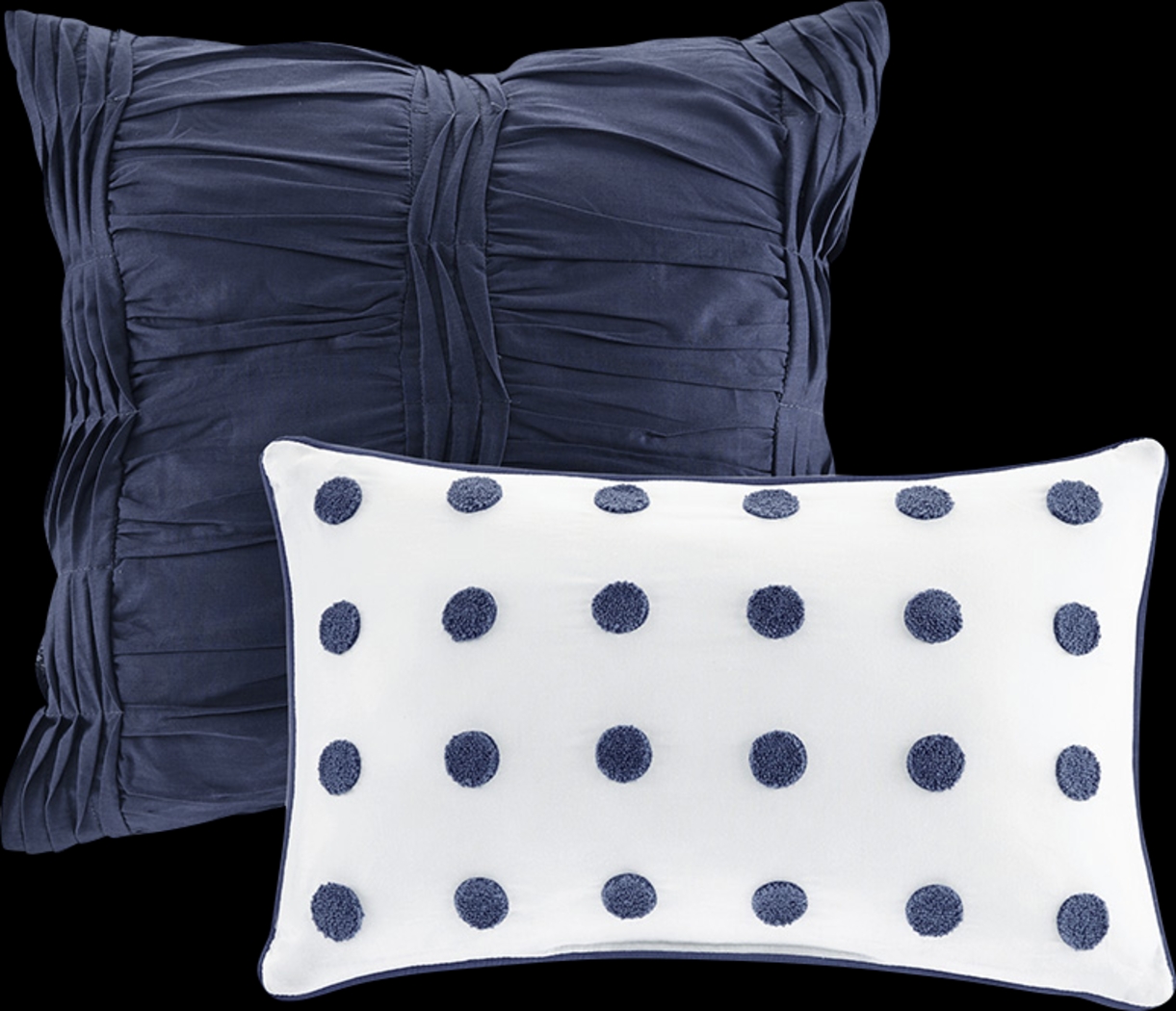 Samorar 7 Pc Blue King/California King Comforter Set - Thumbnail - Image 3