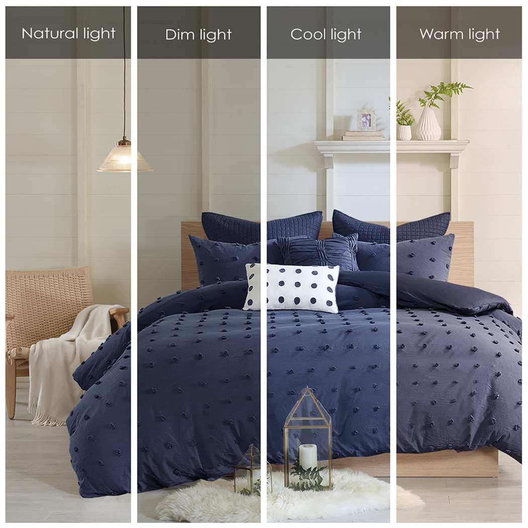 Samorar Blue 7 Pc Full/Queen Comforter Set - Thumbnail - Image 13