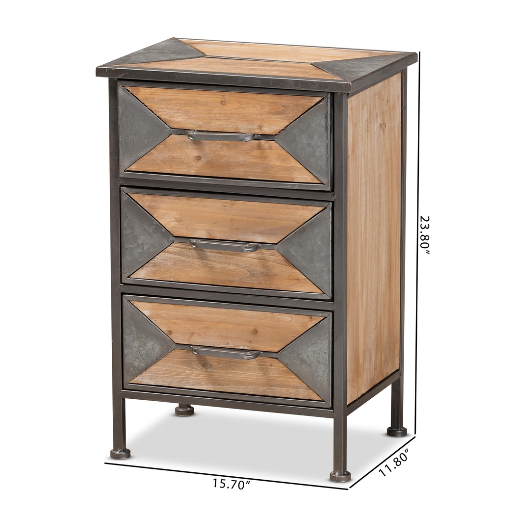 Samover Brown Nightstand - Thumbnail - Image 8