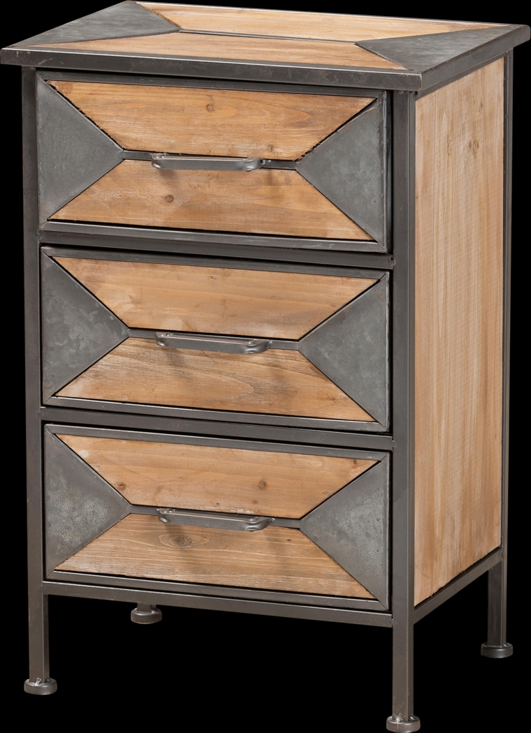 Samover Brown Nightstand - Thumbnail - Image 1