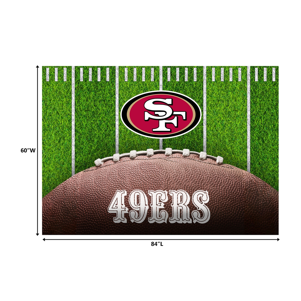 San Francisco 49ers 5' x 7' Machine Washable Rug - Thumbnail - Image 3