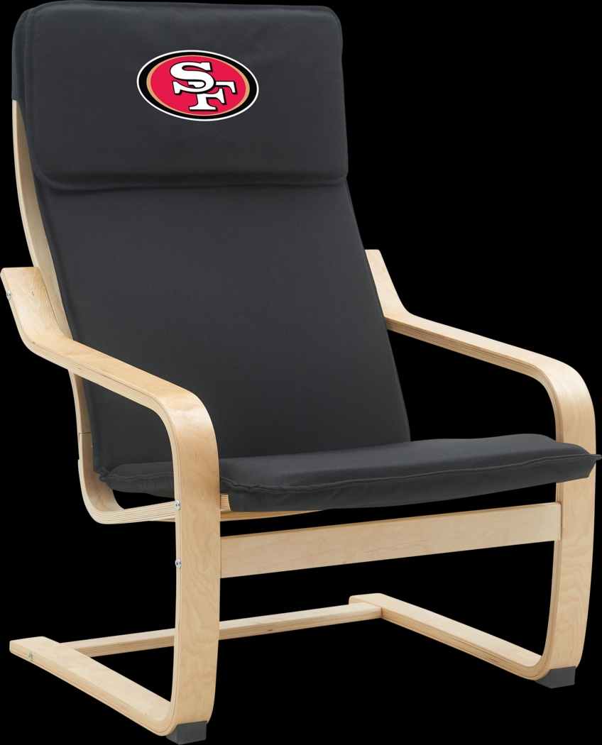 San Francisco 49ers Black Accent Chair - Thumbnail - Image 1