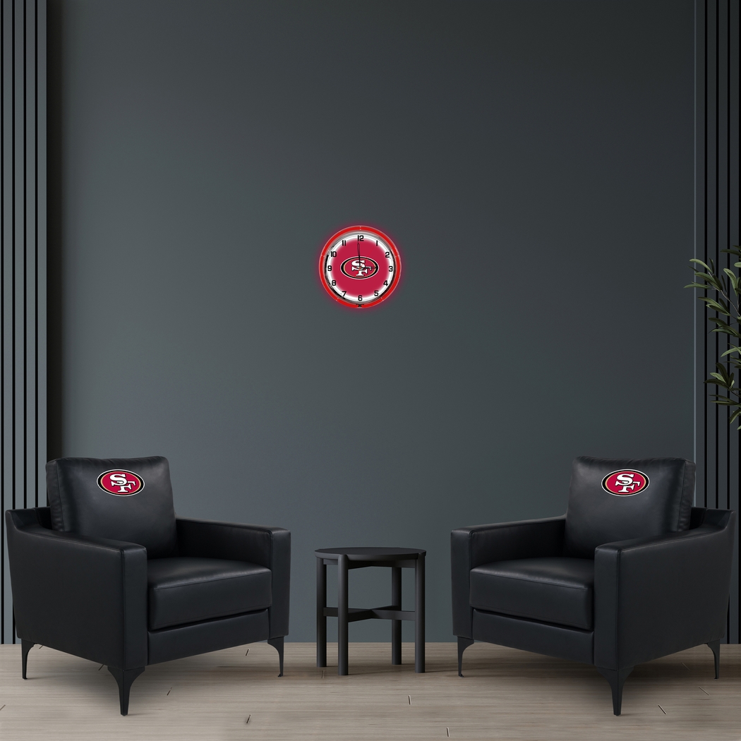 San Francisco 49ers Black Accent Chair - Thumbnail - Image 2