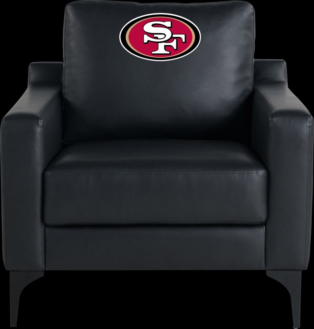 San Francisco 49ers Black Accent Chair - Thumbnail - Image 3
