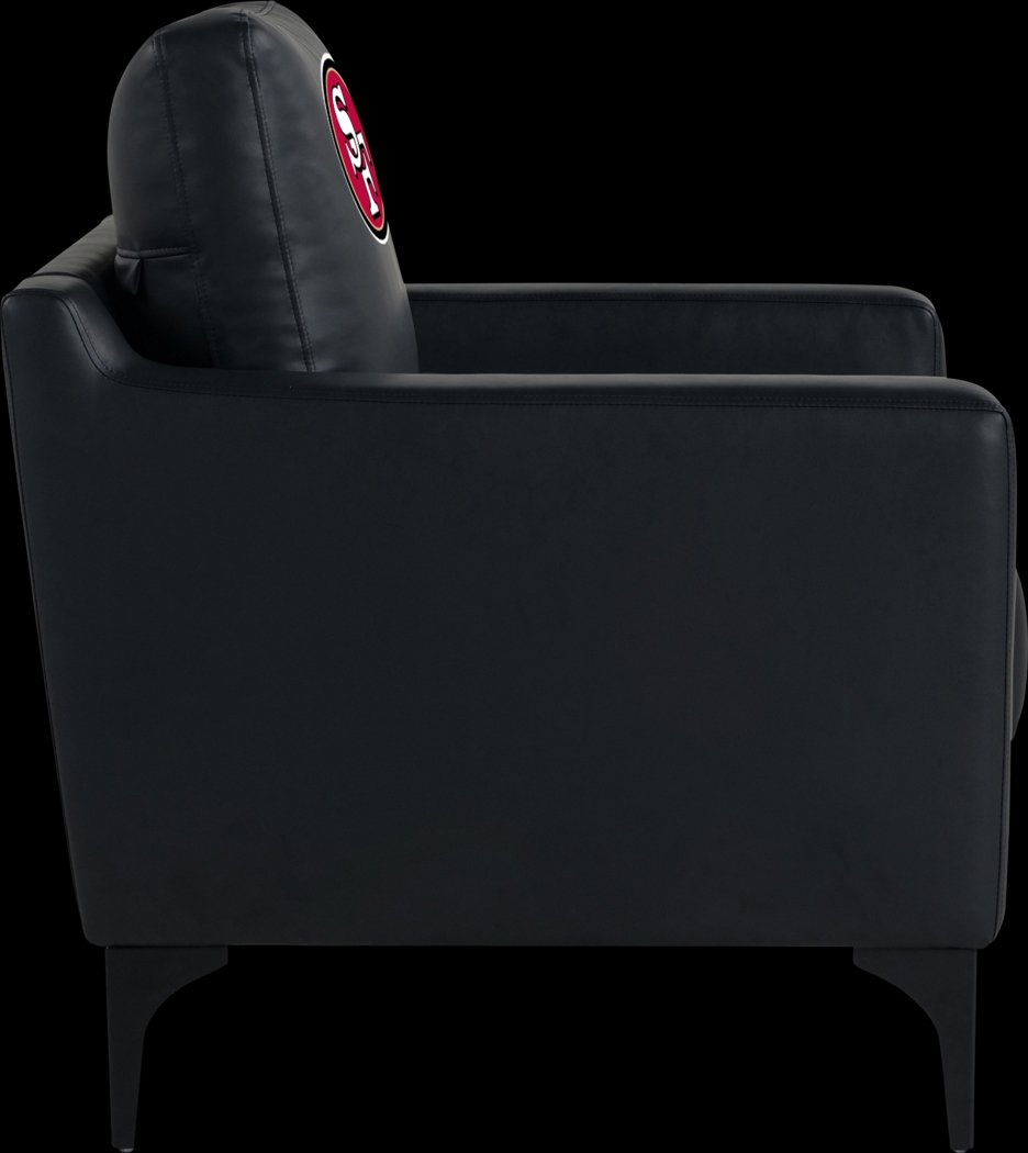 San Francisco 49ers Black Accent Chair - Thumbnail - Image 4