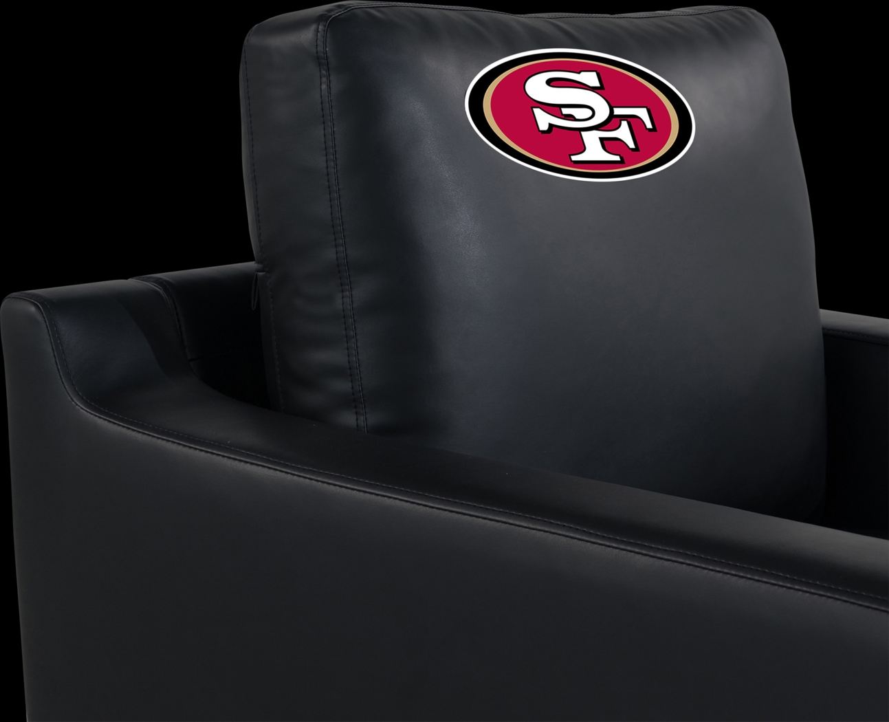 San Francisco 49ers Black Accent Chair - Thumbnail - Image 5