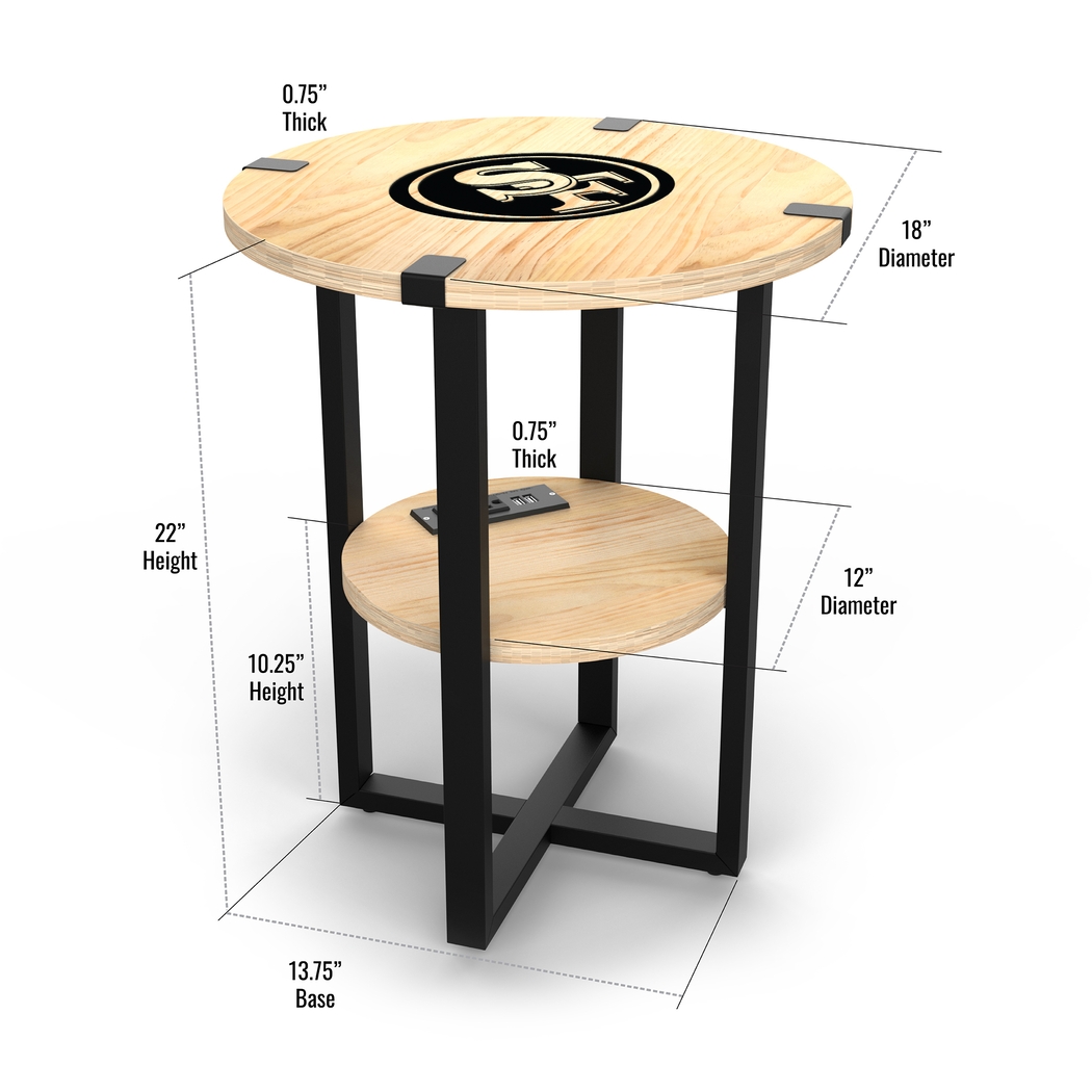 San Francisco 49ers Side Table - Thumbnail - Image 5