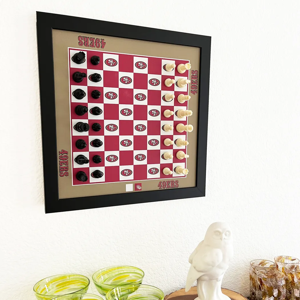 San Francisco 49ers Wall Chess Set - Thumbnail - Image 2